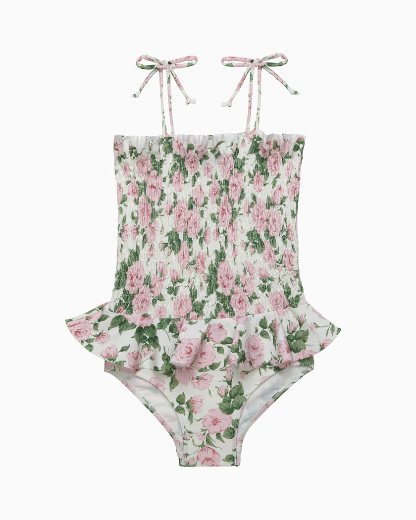 Ruched Swimsuit in Carline