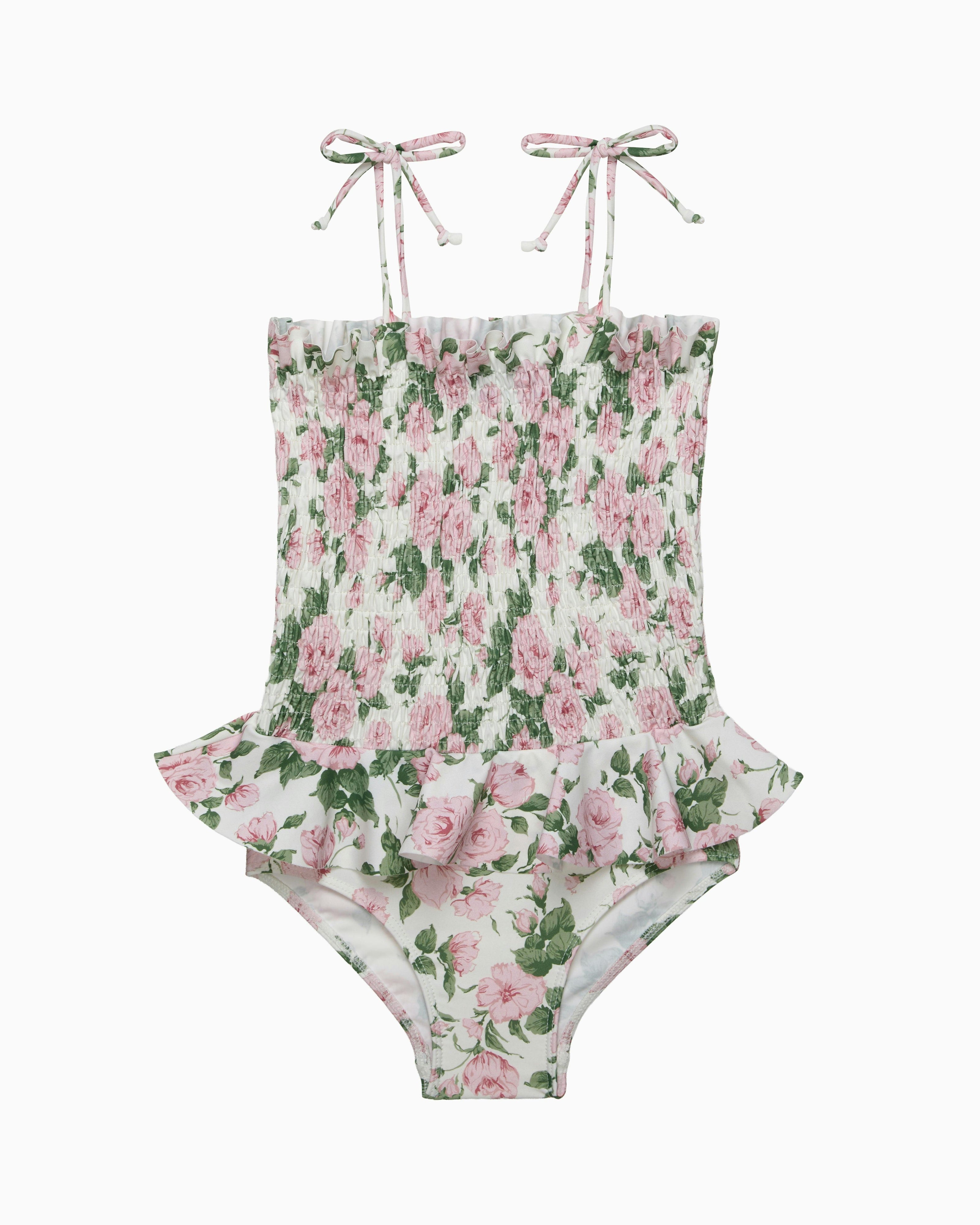 Ruched Swimsuit in Carline