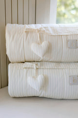 [NEW] XL Organic Nap Mat- Blue Stripe