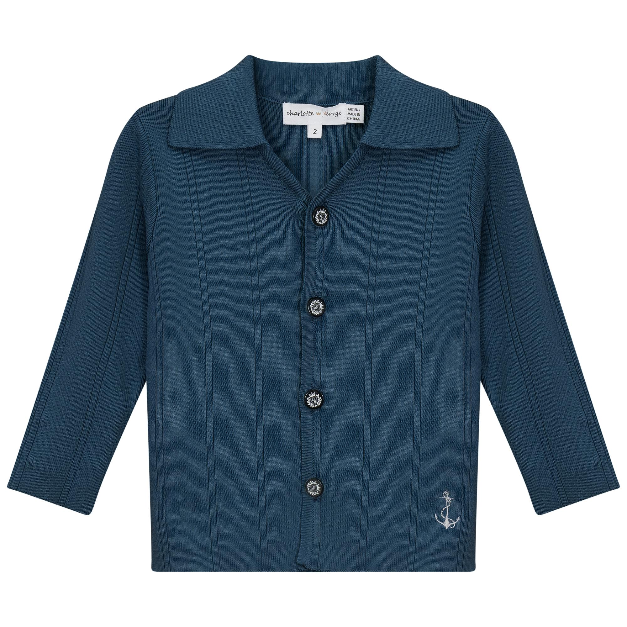 Anchor Embroidered Jacket Sapphire