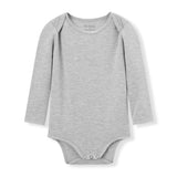 Grey Melange Luxe Solid Long Sleeve One Piece