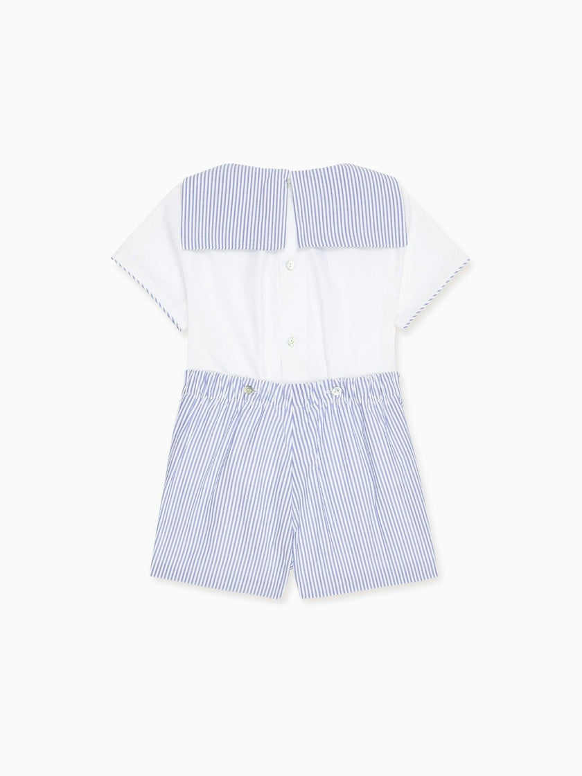 Dark Blue Stripe Antonio Baby Boy Set