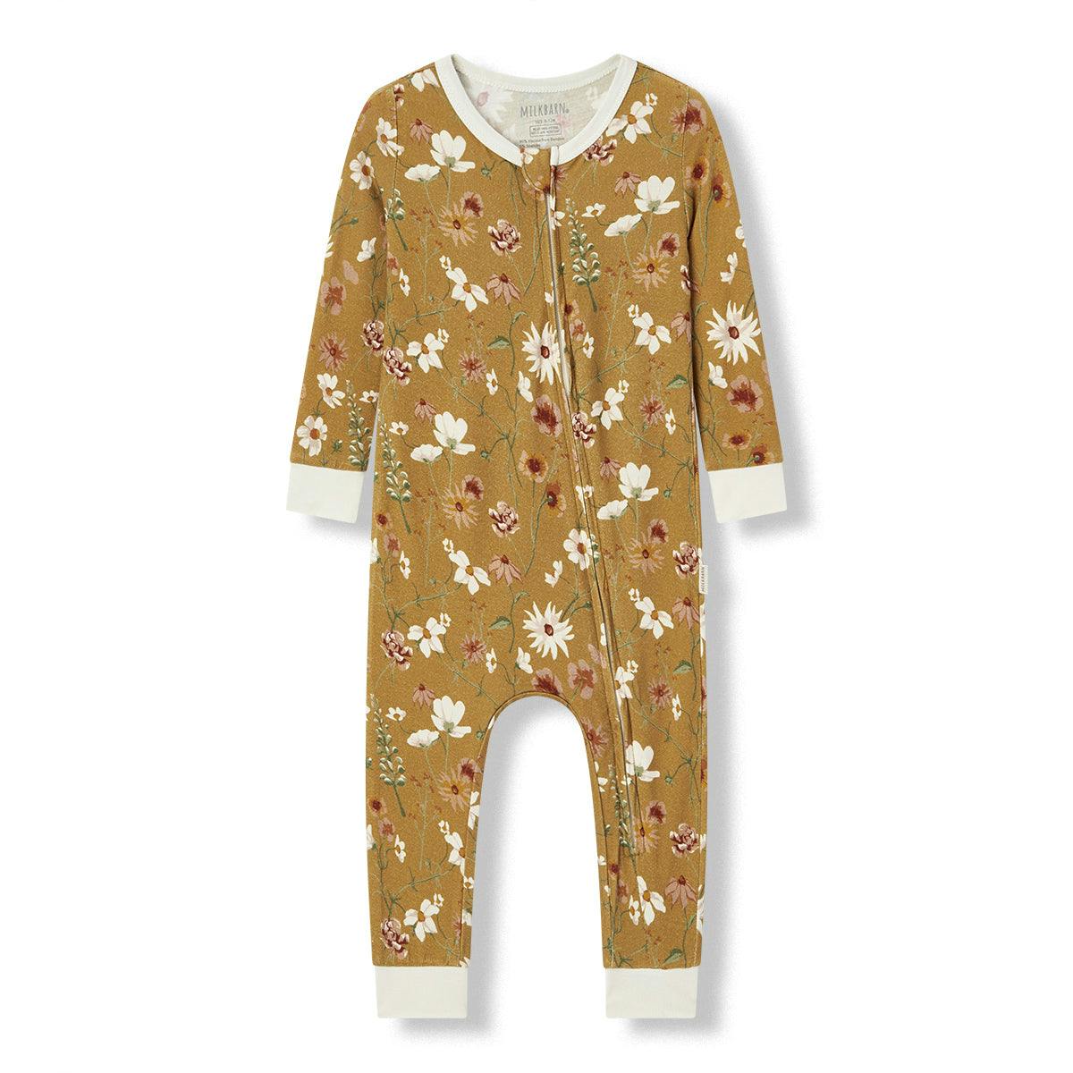 Wildflower Luxe Stretch Zipper Pajama