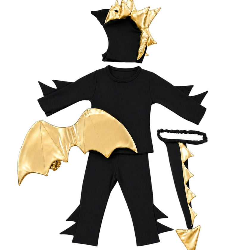 Golden Night Dragon Pajama Costume
