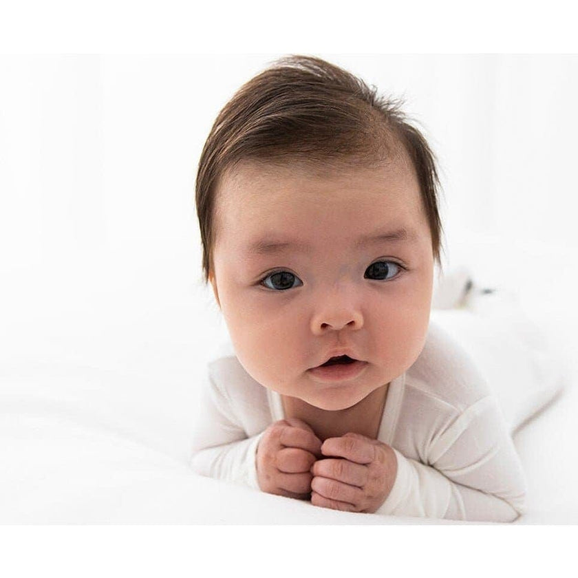 Milk White Bamboo Convertible Footie