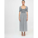 The Madeline Nap Dress - Black/Sand Gingham