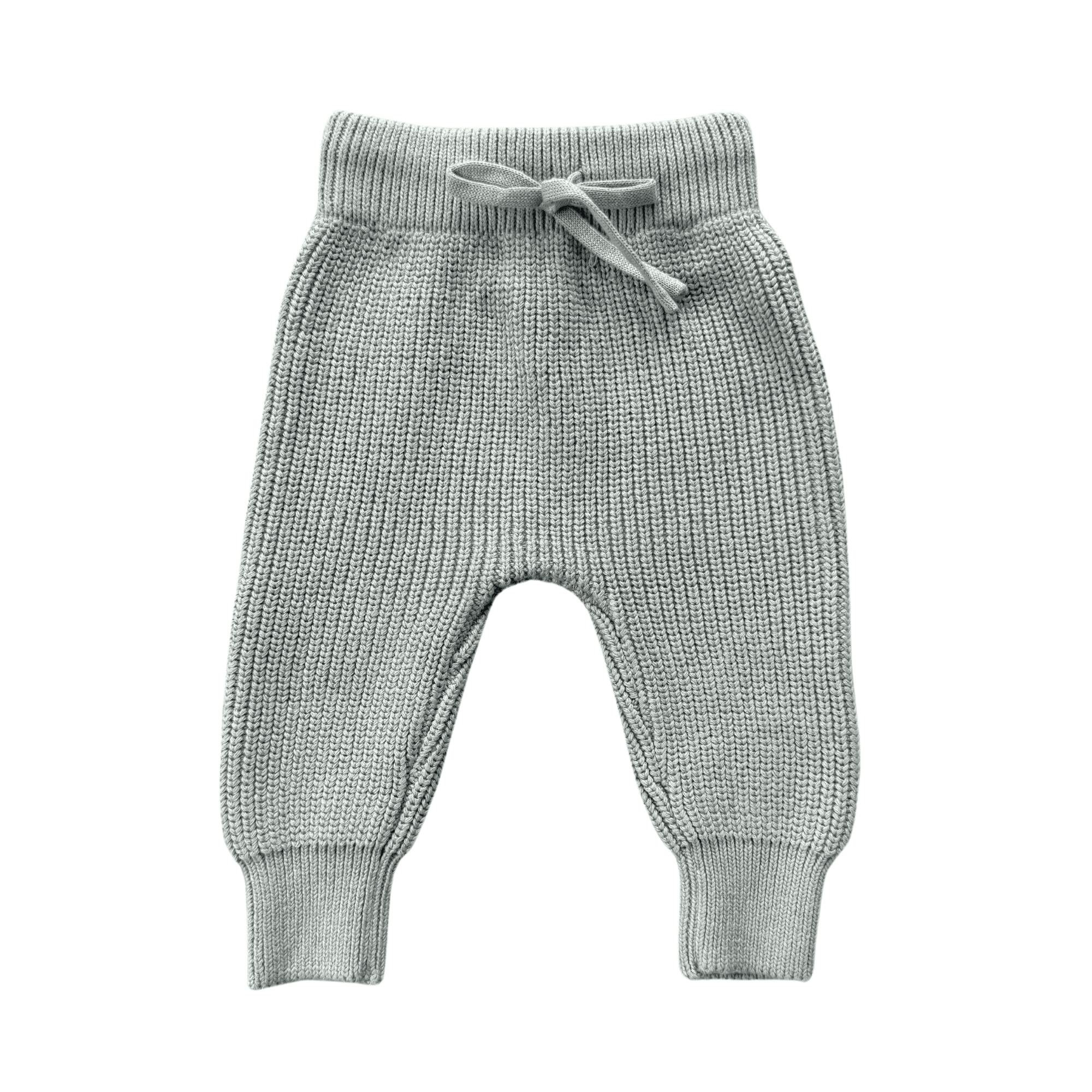 Boys Knit Pants in Sand