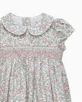 Baby Arabella Floral Smocked Dress in Pink