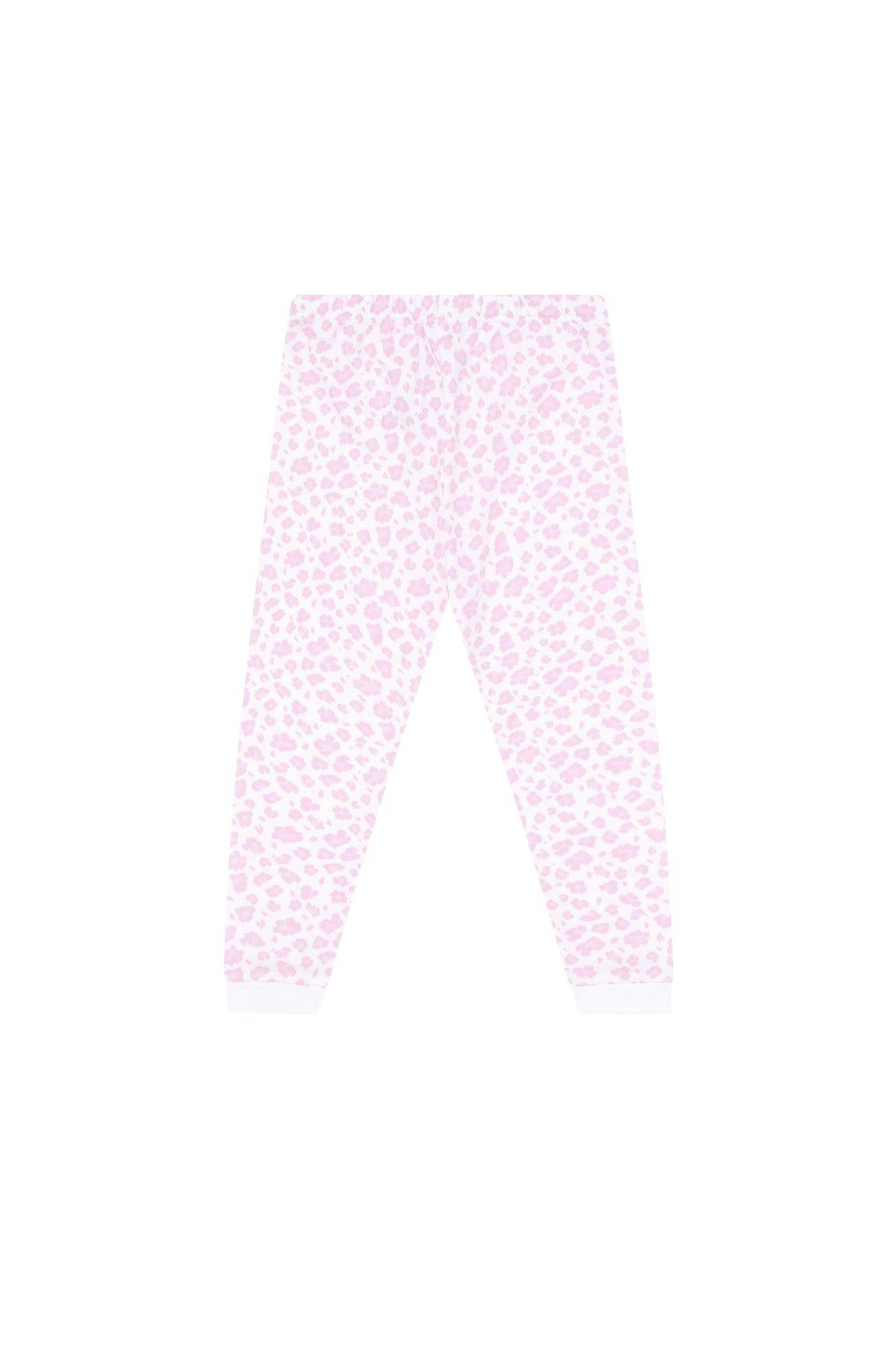 Pink Cheetah Print Pajama, Pink