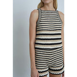 Women's Lara Stripe Crochet Short