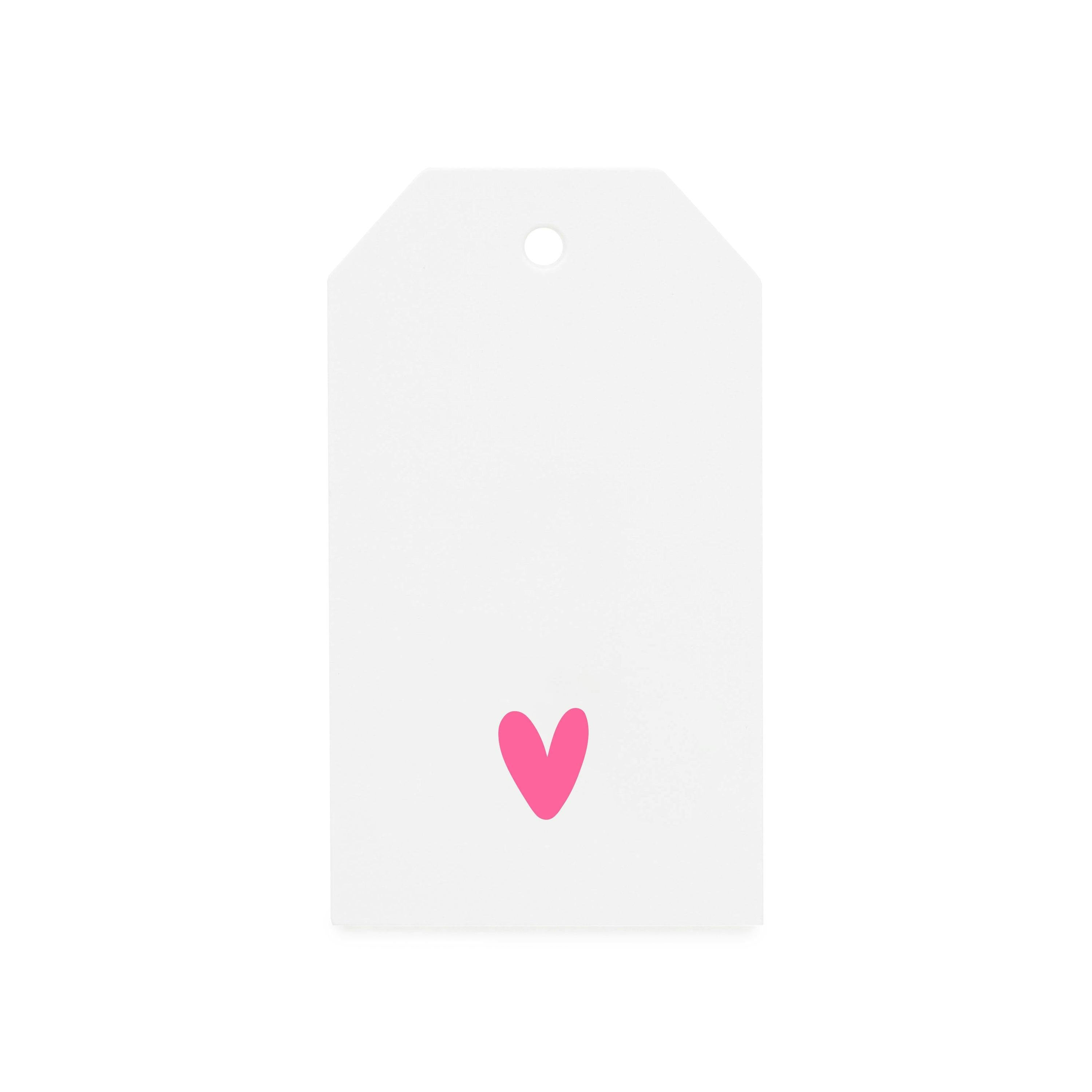 Neon Heart Gift Tags