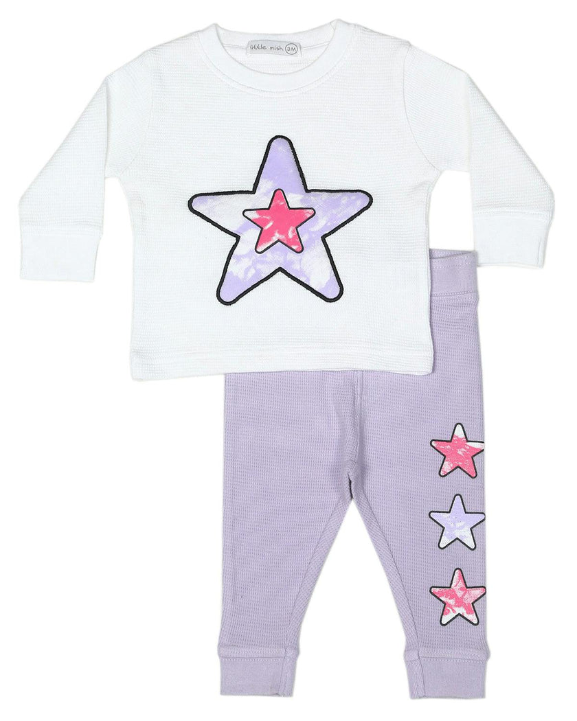 Baby Thermal Set - Tie Dye Stars