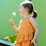 Orange Stars Top and Shorts Set