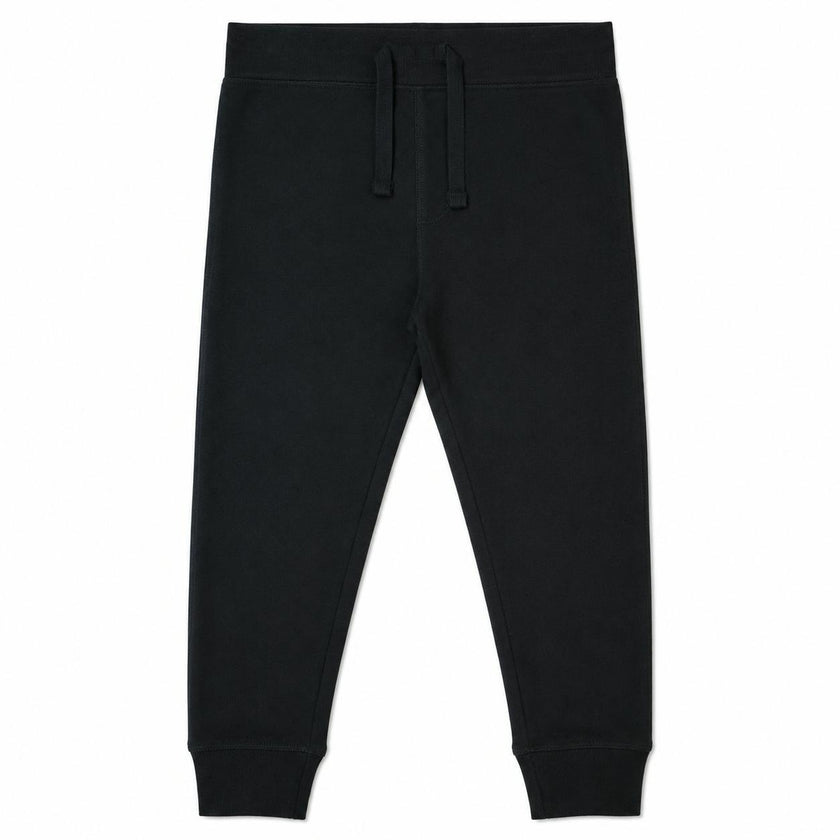 Kids Solid Jogger Pants - Black