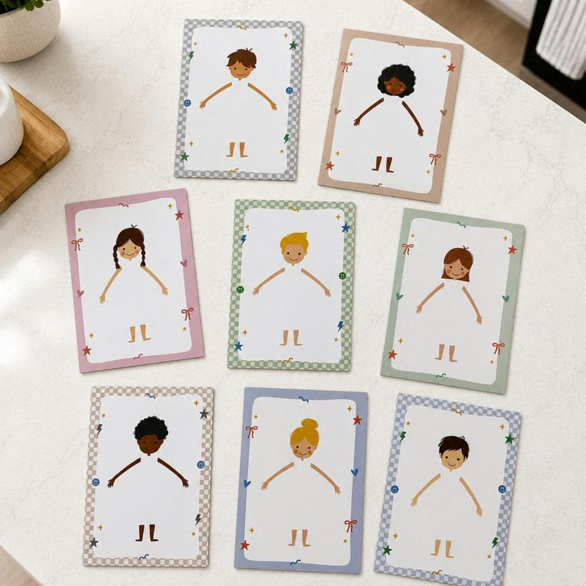 Magnetic Coloring Sheets - Design-a-Doll (8pc Set)
