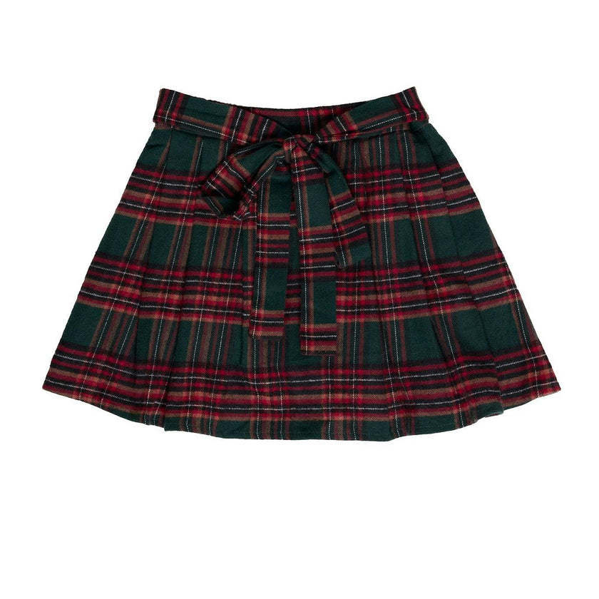 Mini Addison Skort in Evergreen Plaid