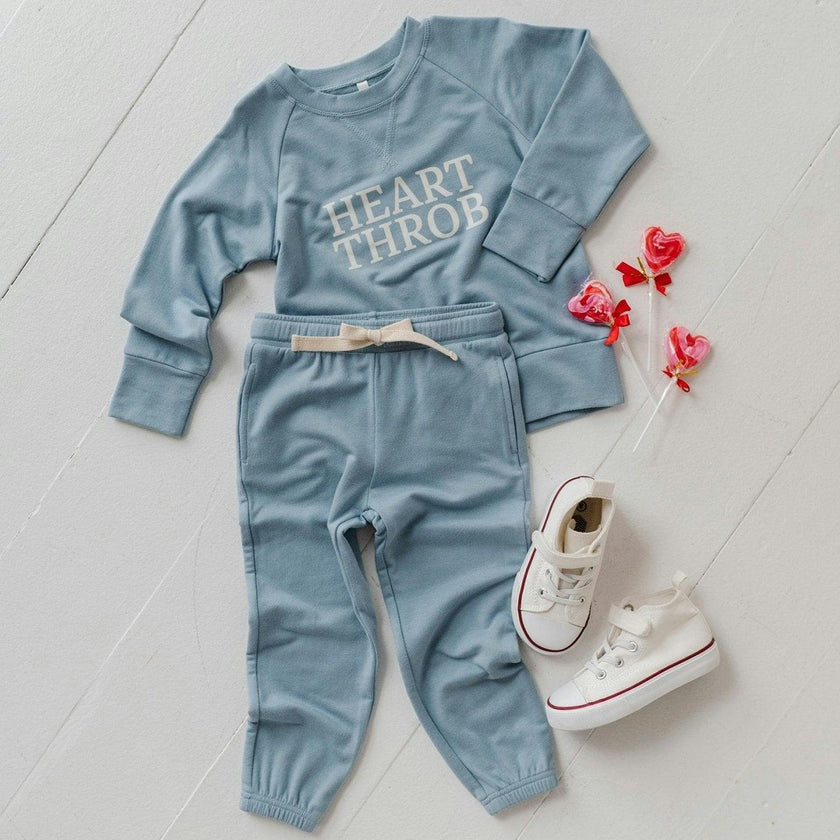 Boys Raglan Sweatshirt in Heart Throb