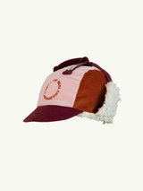 children's organic cotton cap - pink snow