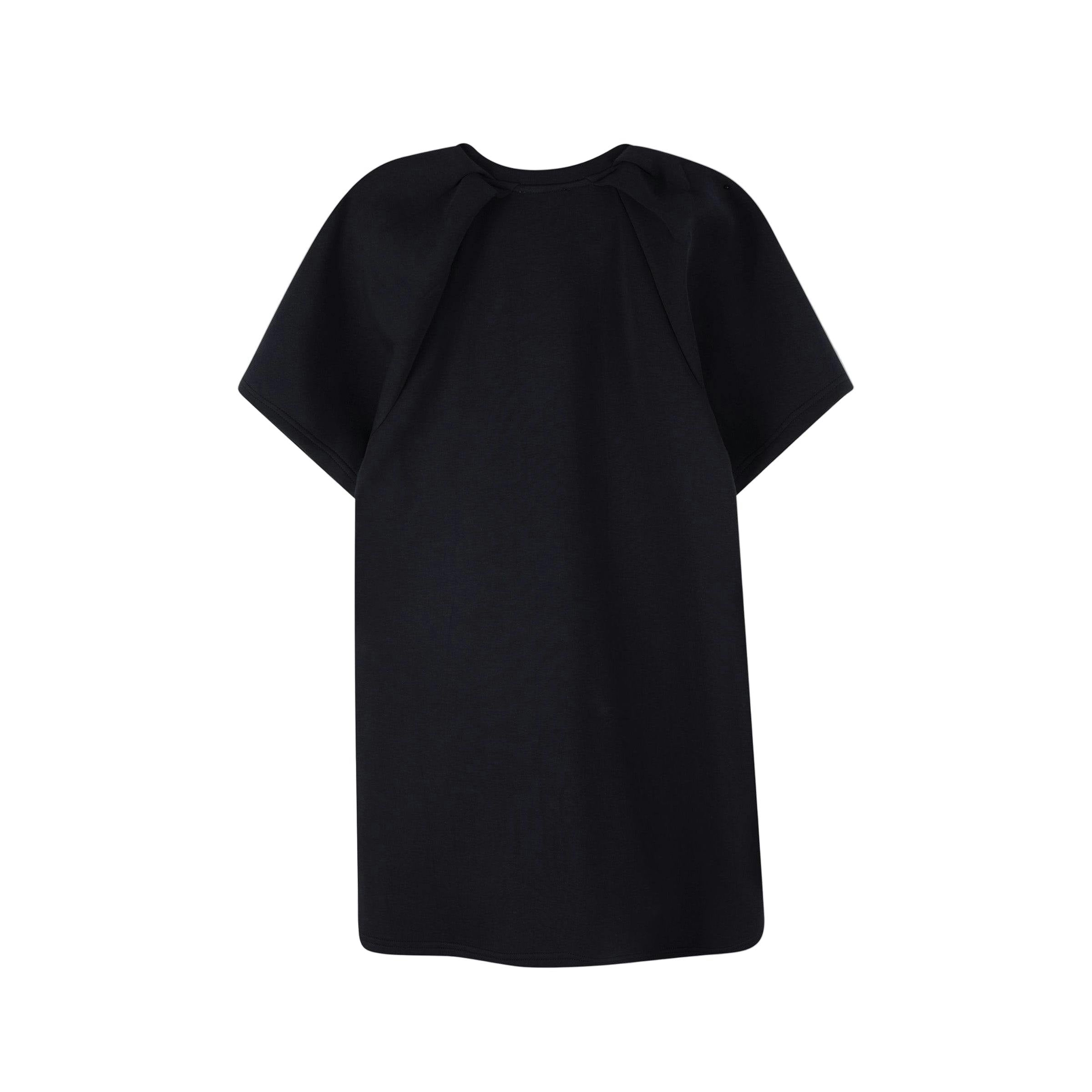 Snapshot Short Dress for Girls in Black with Print