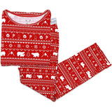 Polar Isle Red Bamboo Men's Pajama Set