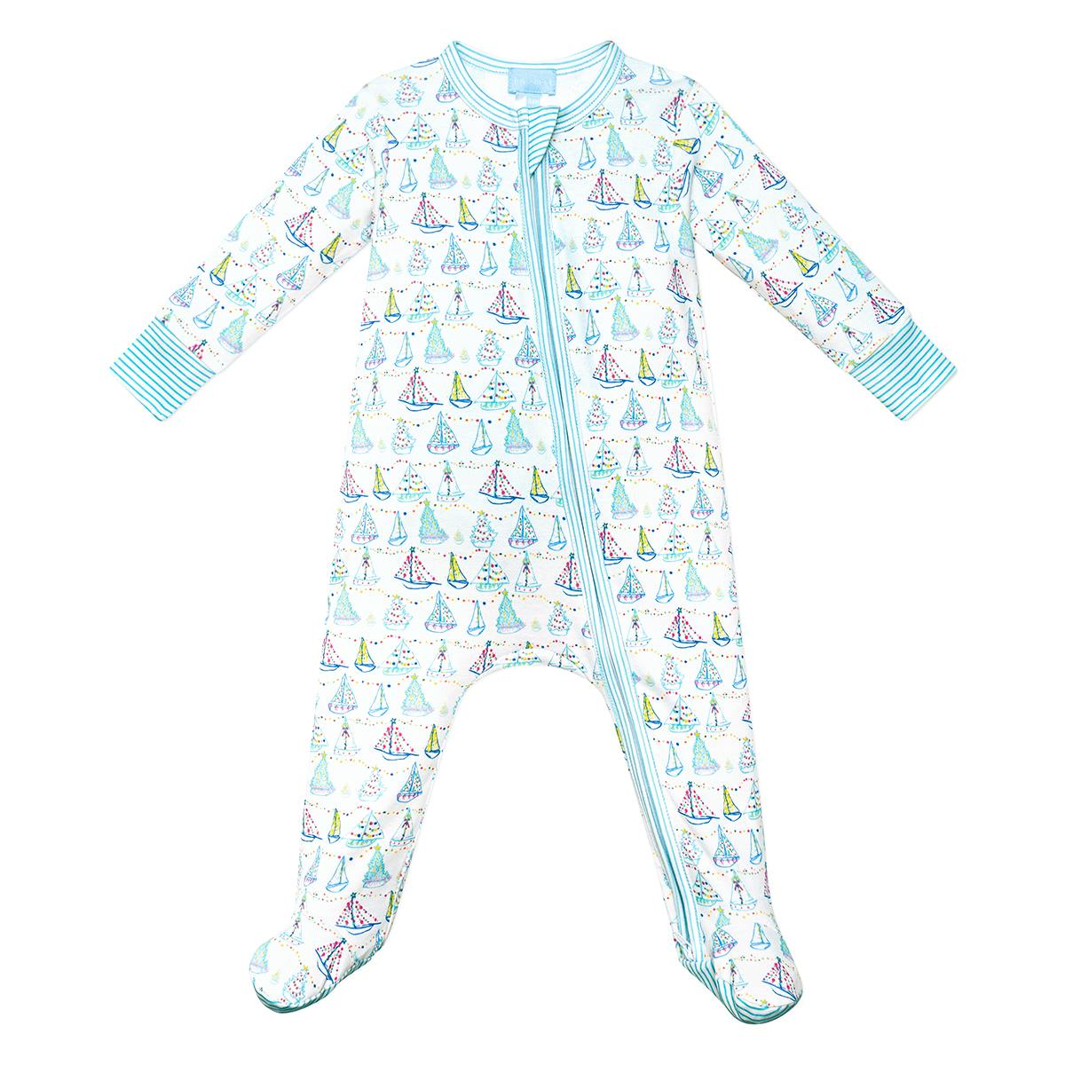 Holiday Harbor Zip Baby Onesie