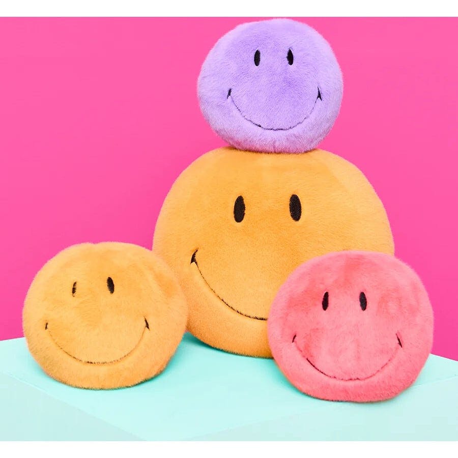 Plush Smiley Fuzzy Yellow 5