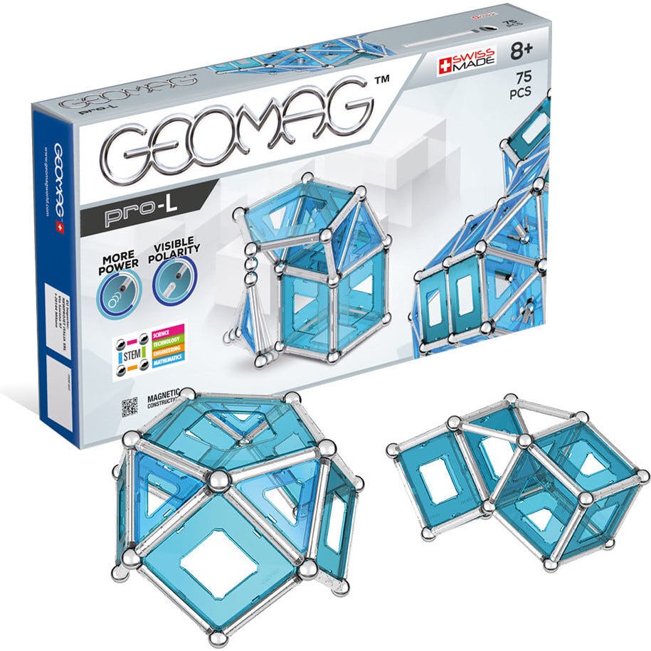 Geomag™  PRO-L 75 pcs Magnetic Building Set - 8+ Y