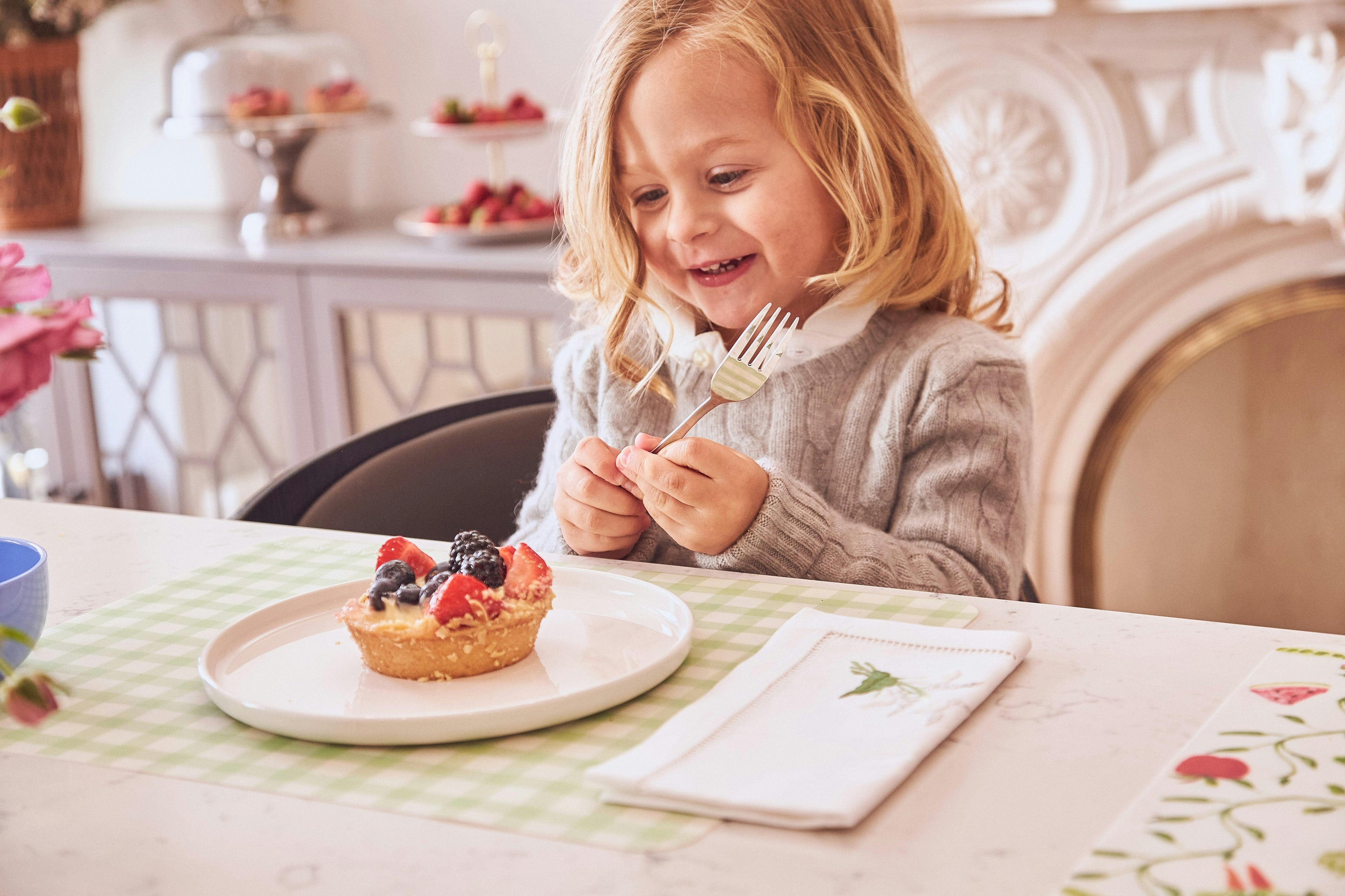 2 Placemats | Green Gingham |  by robynblair x Recette