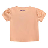 Peach Butterfly Applique T-Shirt