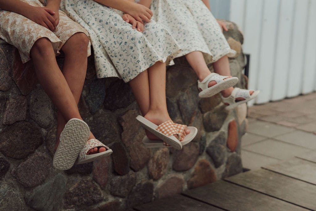 Slide Sandal | Patterns - Sunset Meadow