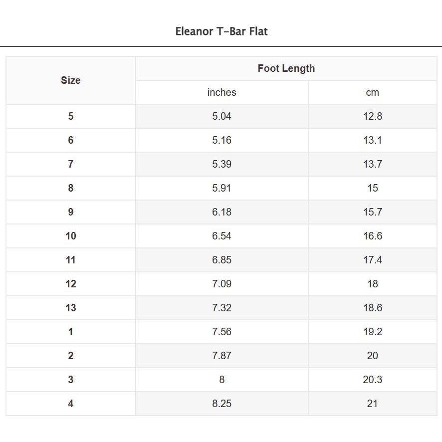 Eleanor T-Bar Flat