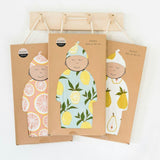 Camping Bamboo Newborn Gown & Hat Set