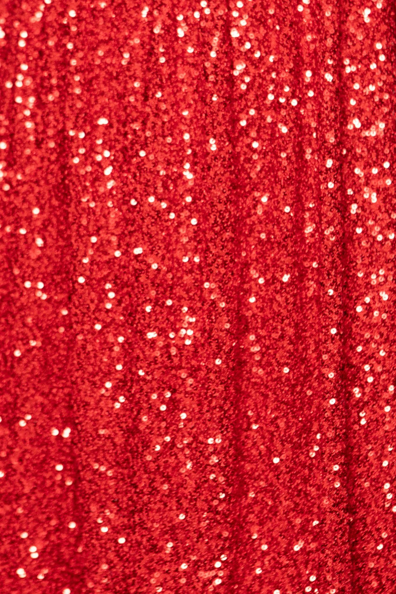 Jewel Dress in Red Sequin