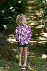 Quilted Jacket in Intaglio Maroon