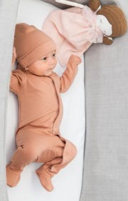 Onesie With Knitted Hat
