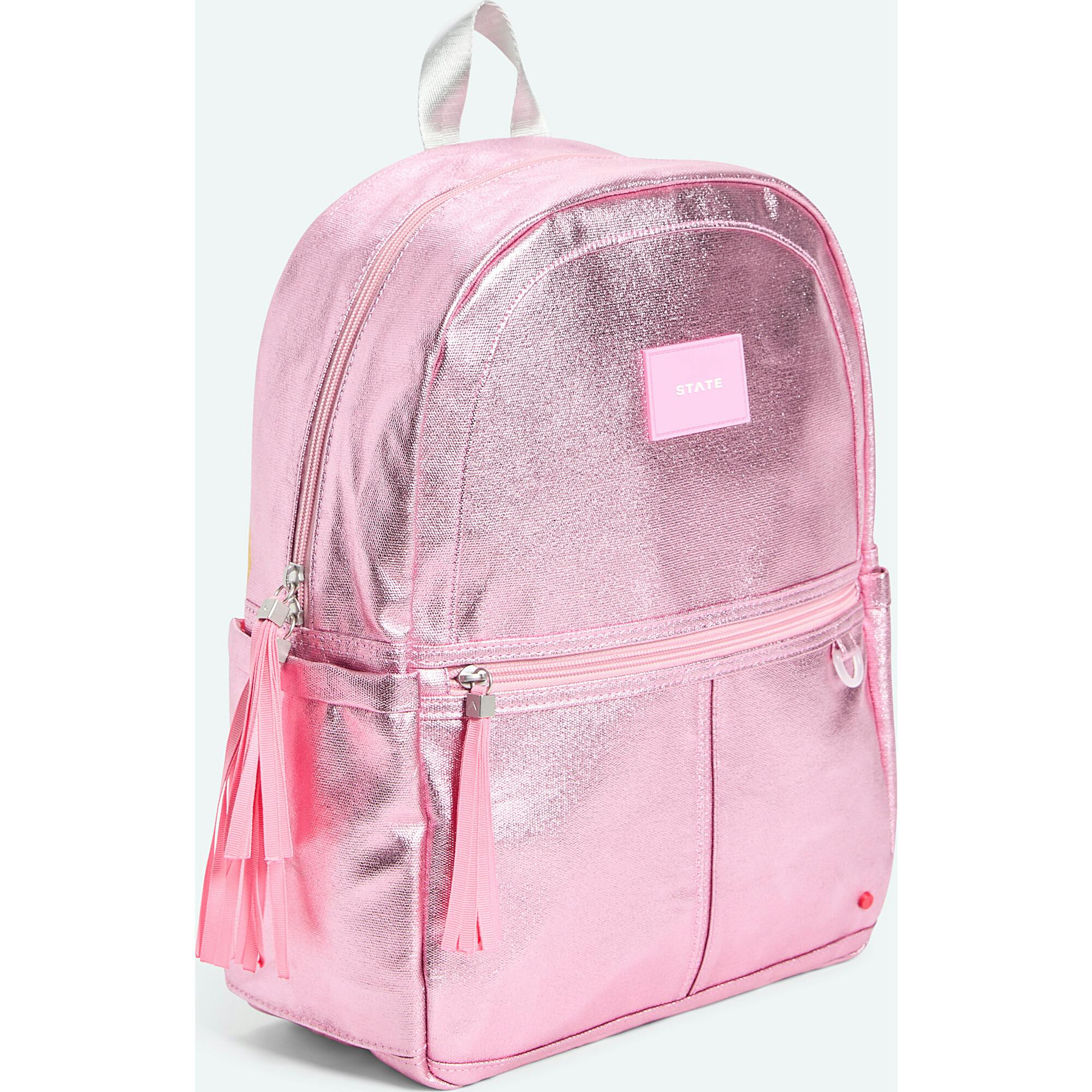 Kane Backpack, Metallic Pink/Silver