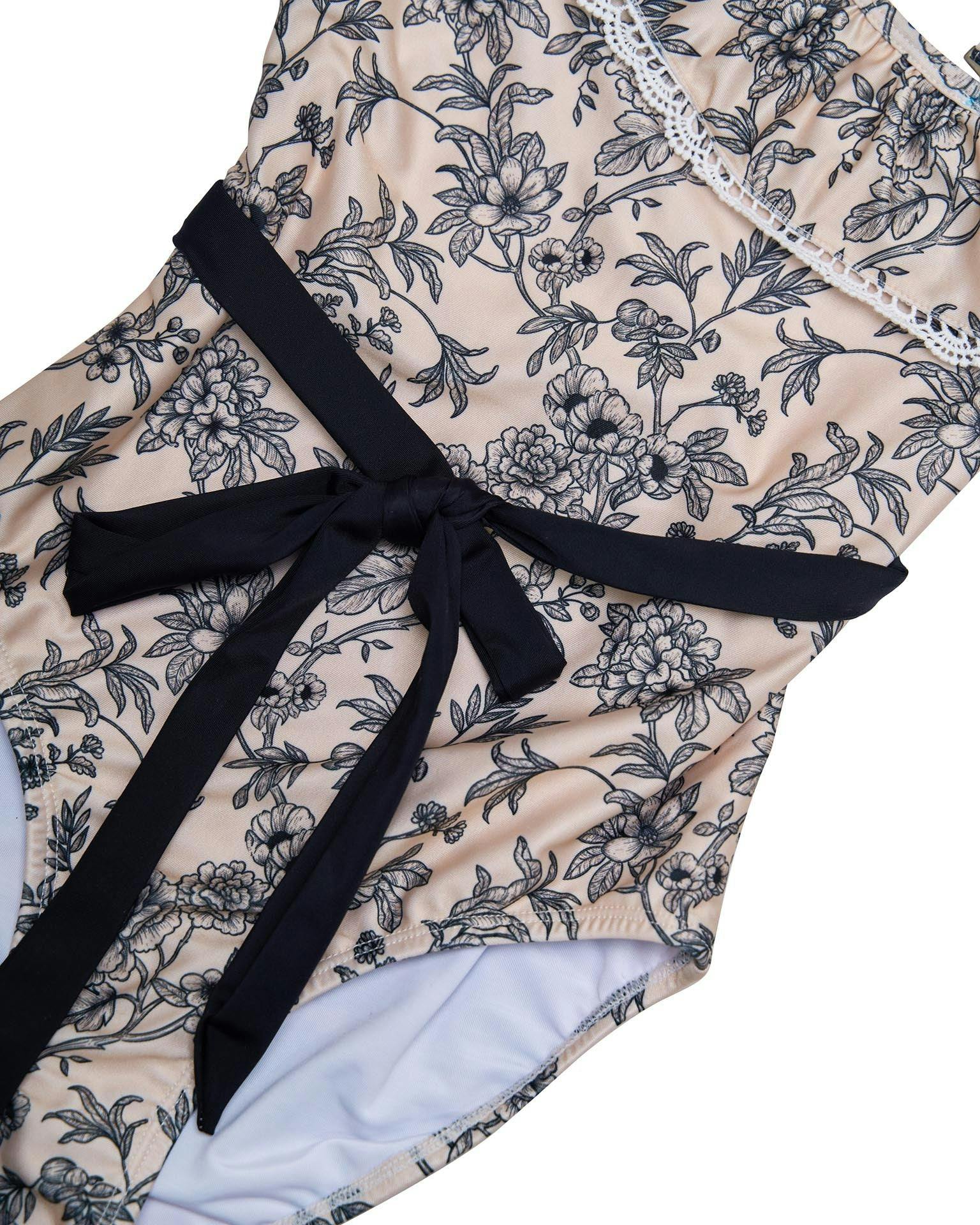 Girls One Shoulder One Piece – Eden