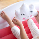 Sleepah Inflatable Toddler Travel Bed Portable Kids Air Mattress Set w Safety Bed Rail Guards for Kids & Toddlers – Set Includes Pump, Carry Case, Pillow