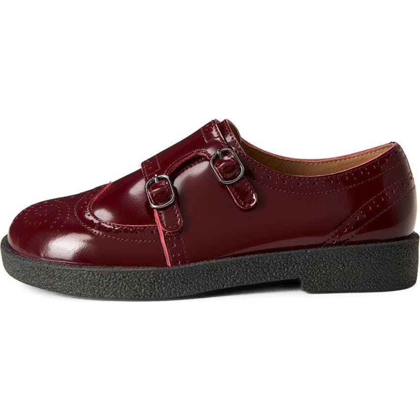 Alsa Glossy Doubled Buckle Brogues Shoes