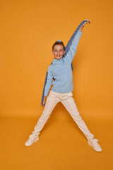 Stretchy Ribbed Long Sleeve Turtleneck Sweatshirt