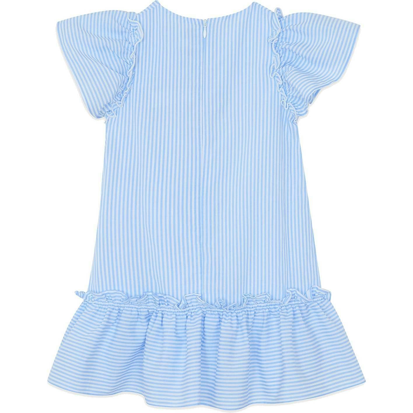 TARTINE ET CHOCOLAT Aegean Blue Flutter Dress