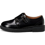 Alsa Glossy Doubled Buckle Brogues Shoes