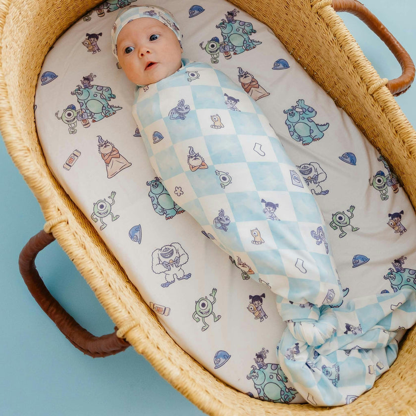Knit Swaddle Blanket - Monsters, Inc. Medley