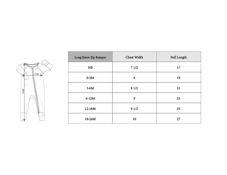 Baby Boy Long Sleeve Zip Romper in Construction