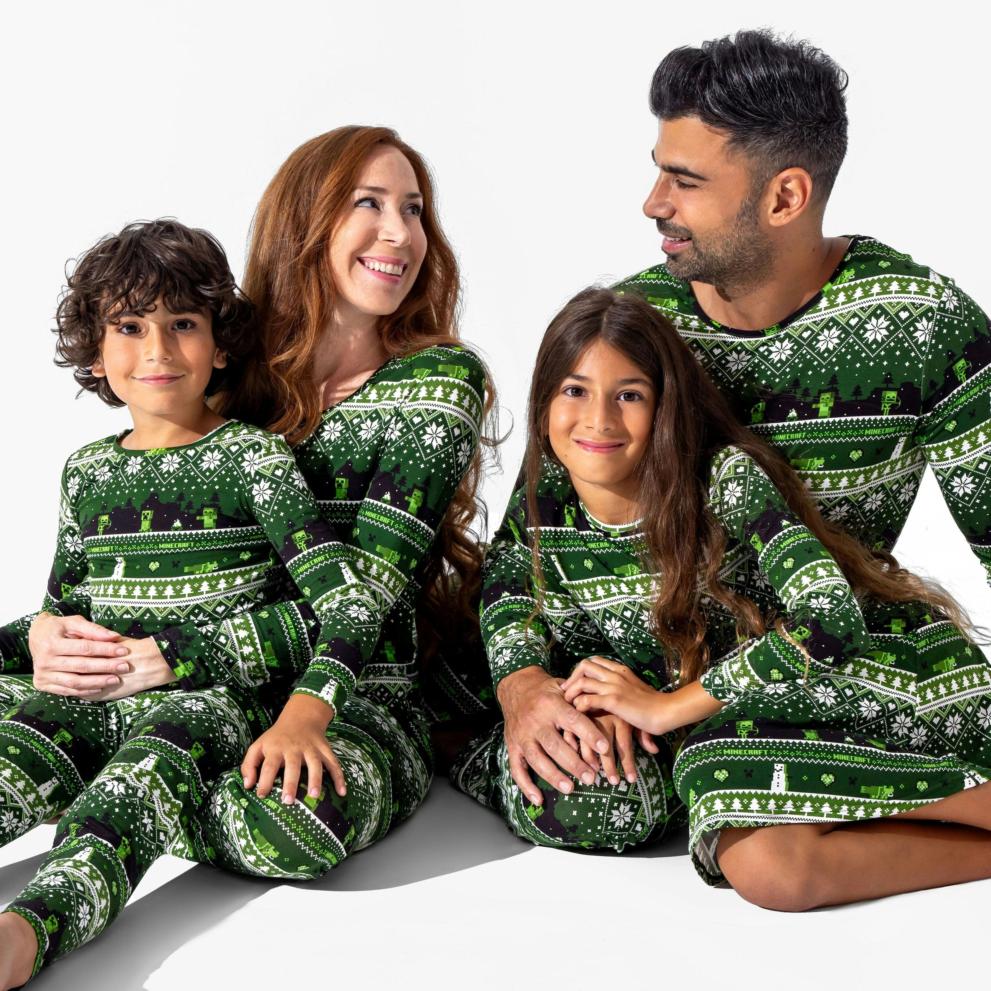 Minecraft Creeper Holiday Bamboo Women's Pajama Set