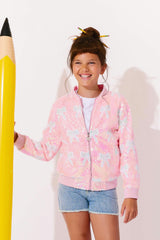 Sequin Bows Bomber