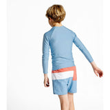Surfside Blue Seersucker Rashguard