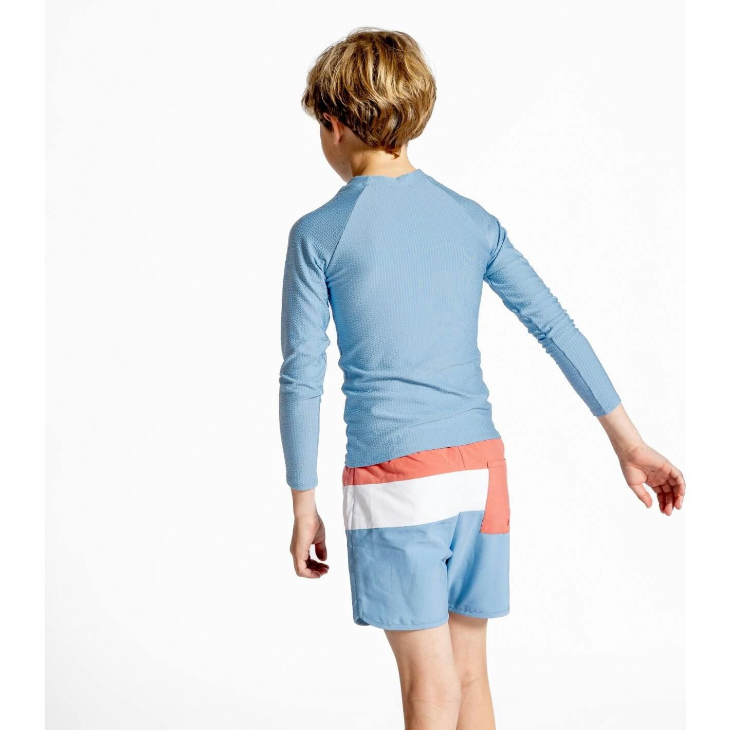 Surfside Blue Seersucker Rashguard