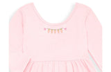 Long Sleeve Twirly Dress With Easter Embroidery
