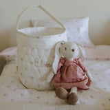 Quilted Storage Basket - Pink Ditsy Floral